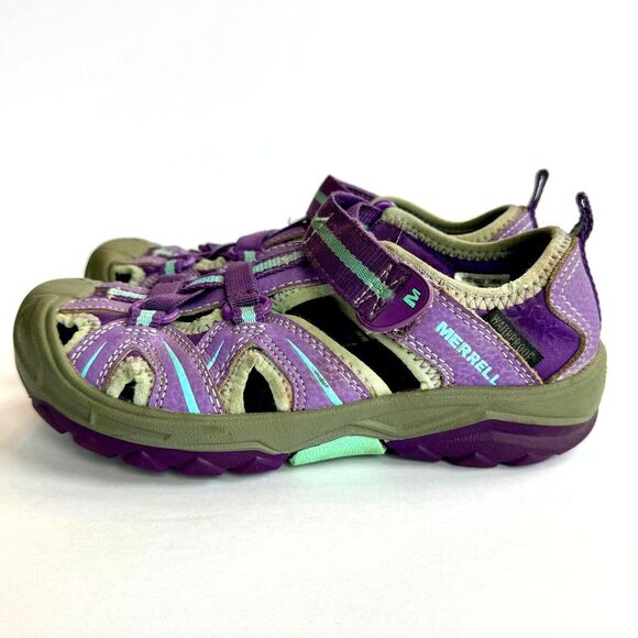Merrell Hydro Sandals Girls 13 Hook Loop Hiking‎ Outdoors Watersports - Picture 3 of 6